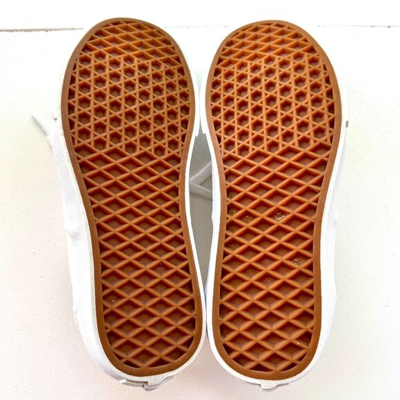 Vans Off The Wall White on White Checkerboard Skate Tennis Shoe Sneakers Size 7 - Picture 7 of 8